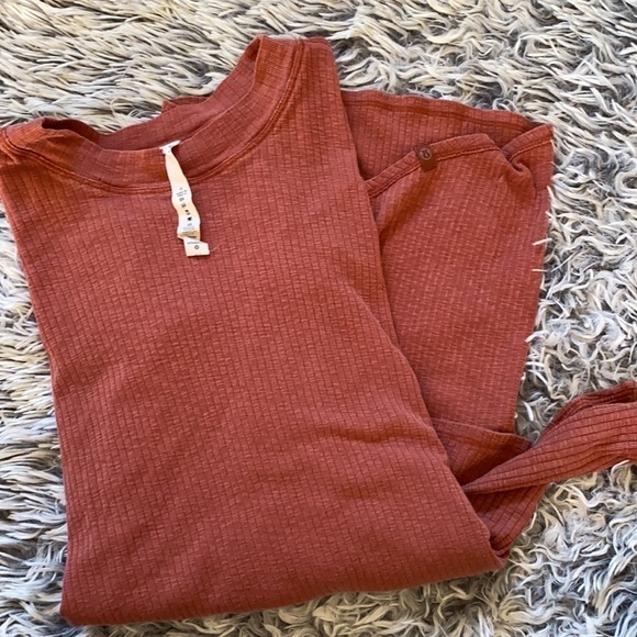 LULULEMON Rustic Clay "Dare to Drape" Long Sleeve Top Size XXS - Picture 12 of 13